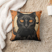 Halloween Black Cat 2024 Kussen (Deken)