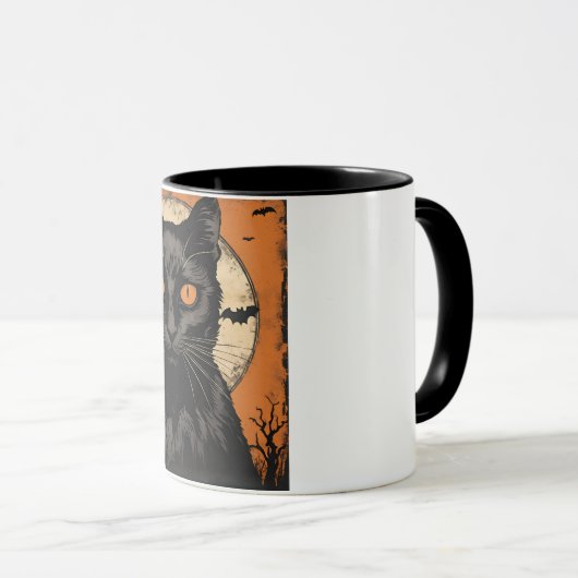 Halloween Black Cat 2024 Mok (Voorkant rechts)