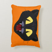 Halloween Black Cat Accent Kussen (Achterkant (Verticaal))