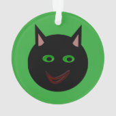 Halloween Black Cat AcrylOrnament Ornament (achterkant)