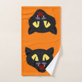 Halloween Black Cat Bad Handdoek (Handdoek)