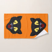 Halloween Black Cat Bad Handdoek (Handdoek)