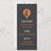 Halloween Black cat banjo CC1162 verjaardagsfeest Kaart (Achterkant)