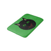 Halloween Black Cat Bath Mat (Gekanteld)