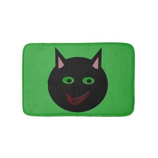Halloween Black Cat Bath Mat (Voorkant)