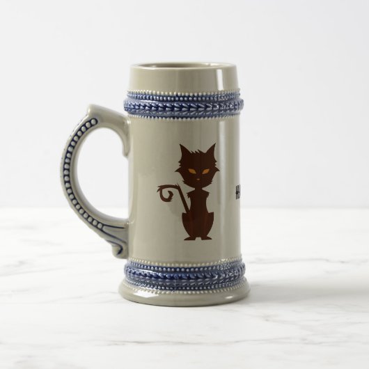 HALLOWEEN Black Cat Bierpul (Links)