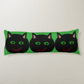 Halloween Black Cat Body Pillow Lichaamskussen (Achterkant)