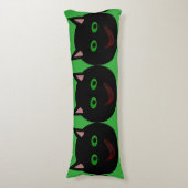 Halloween Black Cat Body Pillow Lichaamskussen (Voorkant Verticaal)