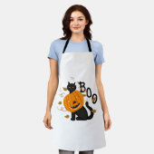 Halloween Black cat Boo Schort (Gedragen)