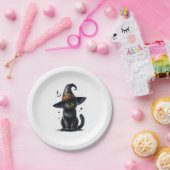 HALLOWEEN BLACK CAT BORDEN PAPIEREN BORDJE (Feest)