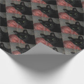 Halloween Black Cat Cadeaupapier (Hoek)