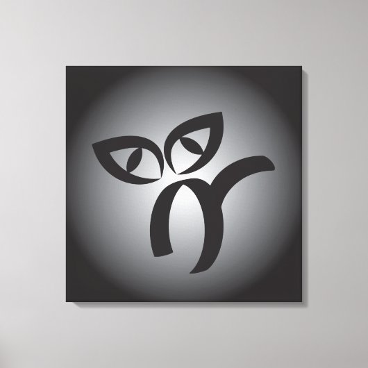 Halloween Black Cat Canvas Afdruk (Voorkant)