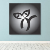 Halloween Black Cat Canvas Afdruk (Insitu (Houten vloer))
