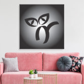 Halloween Black Cat Canvas Afdruk (Insitu (Woonkamer))