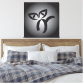 Halloween Black Cat Canvas Afdruk (Insitu (Slaapkamer))
