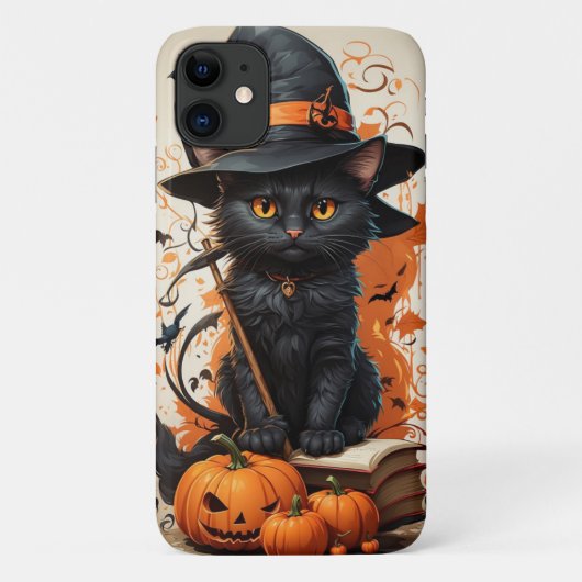 Halloween Black Cat Case-Mate iPhone Case (Achterkant)