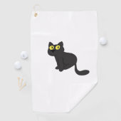 Halloween Black Cat Classic T-Shirt Golfhanddoek (Insitu)