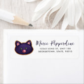 Halloween Black Cat Cookie Etiket (Insitu)
