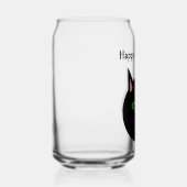 Halloween Black Cat Custom Blikvorm Glas (Rechts)