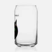 Halloween Black Cat Custom Blikvorm Glas (Links)