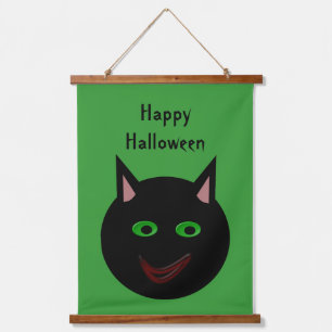 Halloween Black Cat Custom Hangend Wandkleed
