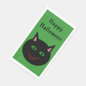 Halloween Black Cat Custom Servet (Hoek)
