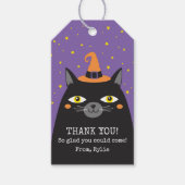 Halloween Black Cat Dank je cadeautjes Labels Cadeaulabel (Voorkant)