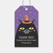 Halloween Black Cat Dank je cadeautjes Labels Cadeaulabel (Achterkant)