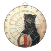  HALLOWEEN Black Cat Dartbord (Voorkant)