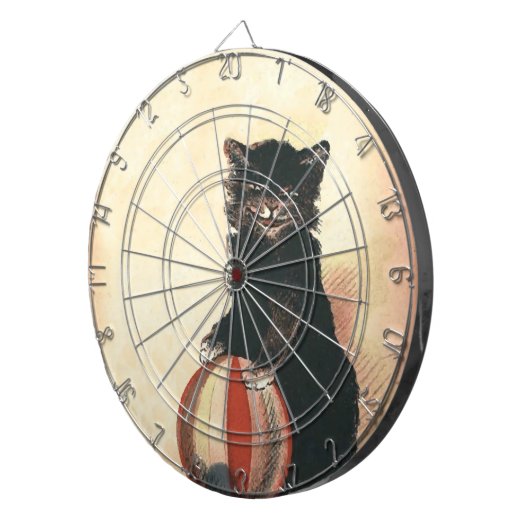  HALLOWEEN Black Cat Dartbord (Voorkant Rechts)