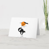 Halloween Black Cat en Bats Kaart (Achterkant)