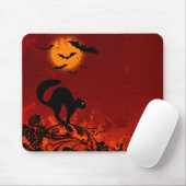 Halloween Black Cat en Bats Muismat (Met muis)