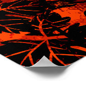 Halloween Black Cat en Bats Poster (Hoek)