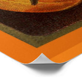  Halloween Black Cat en gekraakte pompoenen Poster (Hoek)