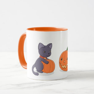 Halloween Black Cat en Pomkins Mok