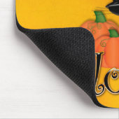 Halloween Black Cat en Pumpkin Muismat (Hoek)