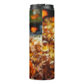 Halloween Black Cat en Pumpkin Thermosbeker (Achterkant)