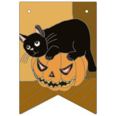 Halloween Black Cat en Pumpkin Vlaggetjes (Tweede vlag)