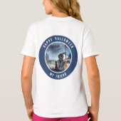 Halloween Black Cat en The Witch Sterrennacht T-shirt (Achterkant)