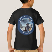 Halloween Black Cat en The Witch Sterrennacht T-shirt (Achterkant)