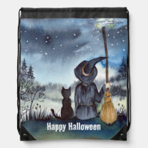 Halloween Black Cat en The Witch Sterrennacht