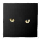 Halloween Black Cat Eyes Decorative Ceramic Tile Tegeltje (Voorkant)