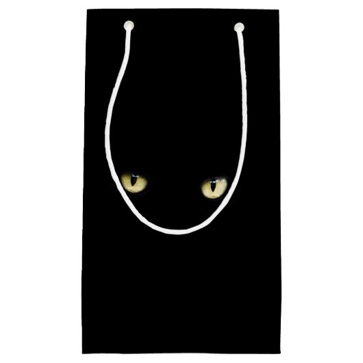 Halloween Black Cat Eyes Gift Bag Klein Cadeauzakje (Voorkant)