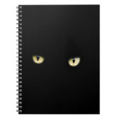 Halloween Black Cat Eyes Notitieboek (Voorkant)