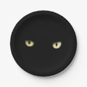 Halloween Black Cat Eyes Paper Bord (Voorkant)