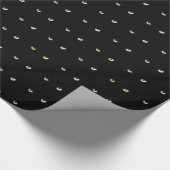 Halloween Black Cat Eyes Wrapping Paper Cadeaupapier (Hoek)