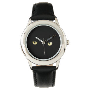 Halloween Black Cat Eyes Wrist Watch Horloge