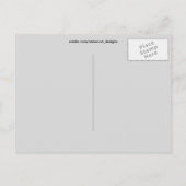 Halloween Black Cat Face Pattern Briefkaart (Achterkant)