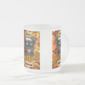 Halloween Black Cat Glass Mok Rasset (Voorkant rechts)