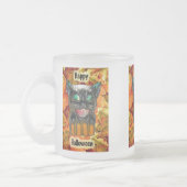 Halloween Black Cat Glass Mok Rasset (Links)